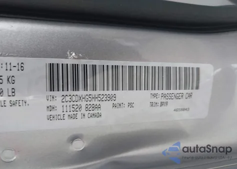 2017 Dodge Charger Sxt Rwd from USA, damaged, VIN 2C3CDXHG5HH523909